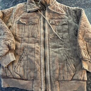 We The Free Luna Cozy Quilted Quilted Jacket - Tan XS coat